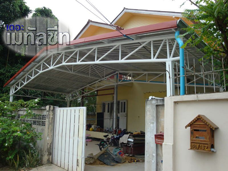 ผลงานติดตั้งหลังคาเมทัลชีท